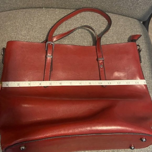 Brand New Burgundy Purse/Shoulder Bag from Bali - Picture 10 of 12